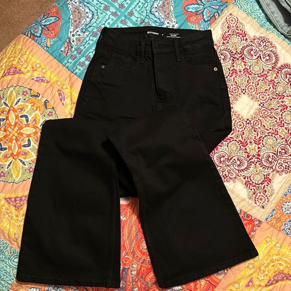 Old Navy Black Jeans NWOT high waisted flare